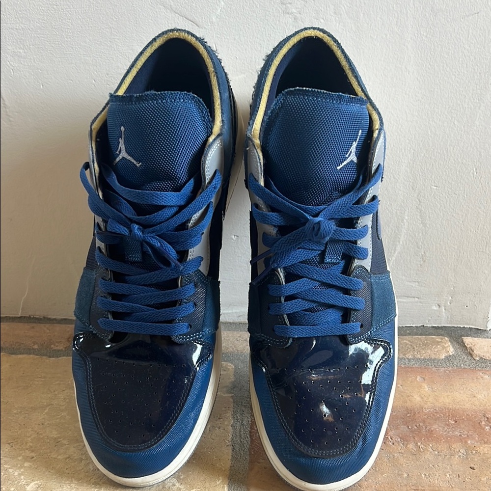 Jordan Blue Sneakers Classic Court Style